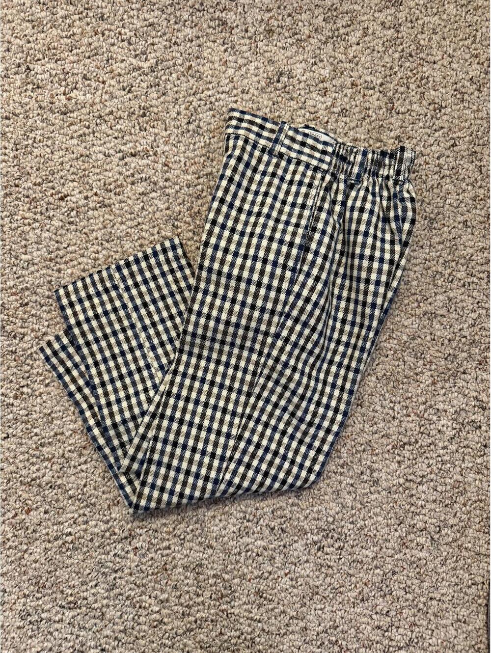 Vintage Sears Pooh Ltd. wooly plaid kids pants size 6